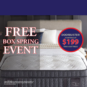 Free box deals spring with mattress