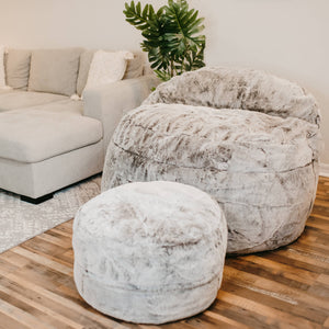 Adult Bean Bag Chair - Queen - NEST Chinchilla