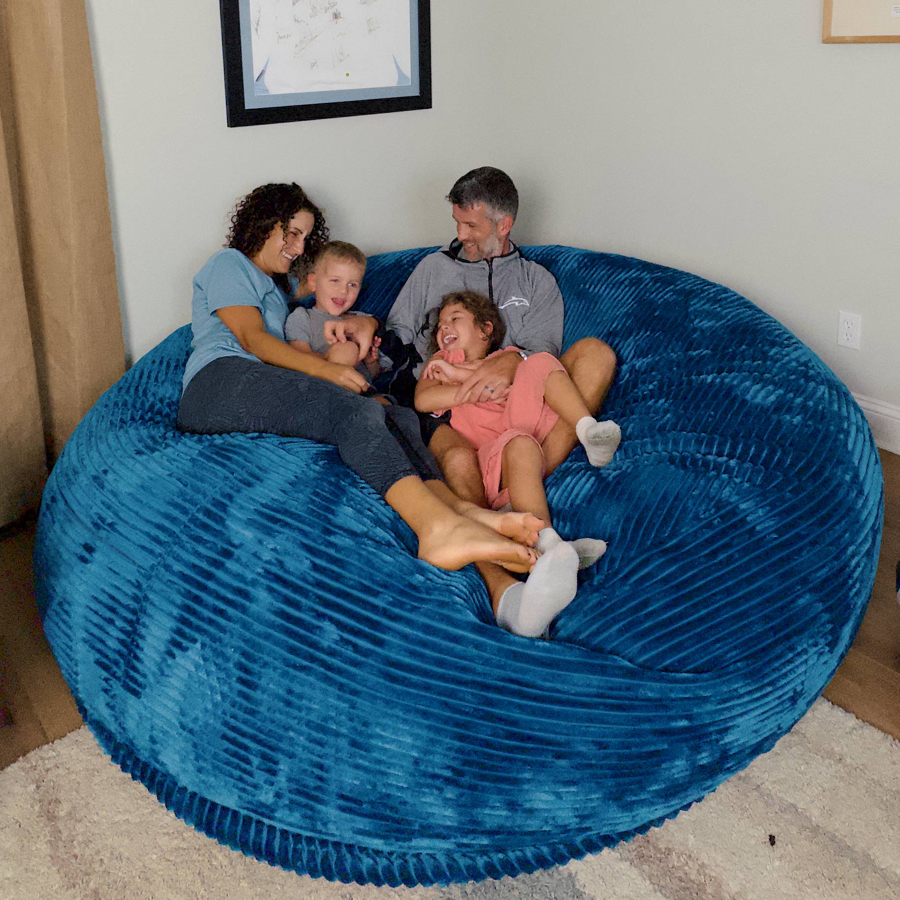 Plush Corduroy Giant Bean Bag Chair