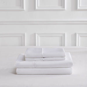 SlumberShield Bamboo Viscose Sheet Set - White