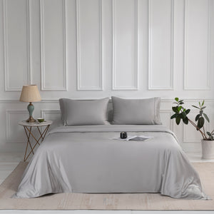 SlumberShield Bamboo Viscose Sheet Set - Grey