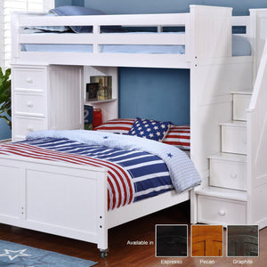 Lakeshore Twin/Full Multi-Function with Stairs Kids Bedroom Sets Dock48Product 